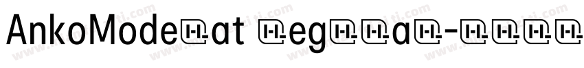 AnkoModerat Regular字体转换